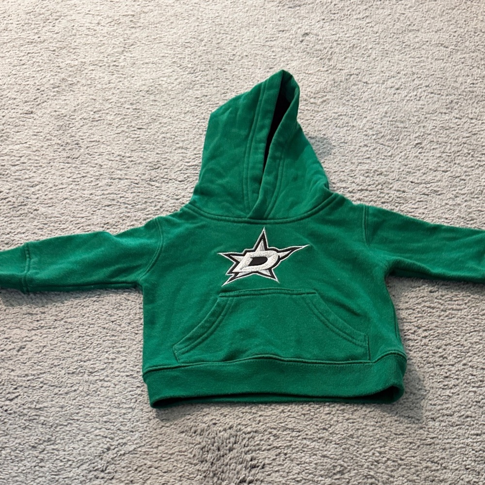 NHL Kids Green Hoodie with Dallas Stars